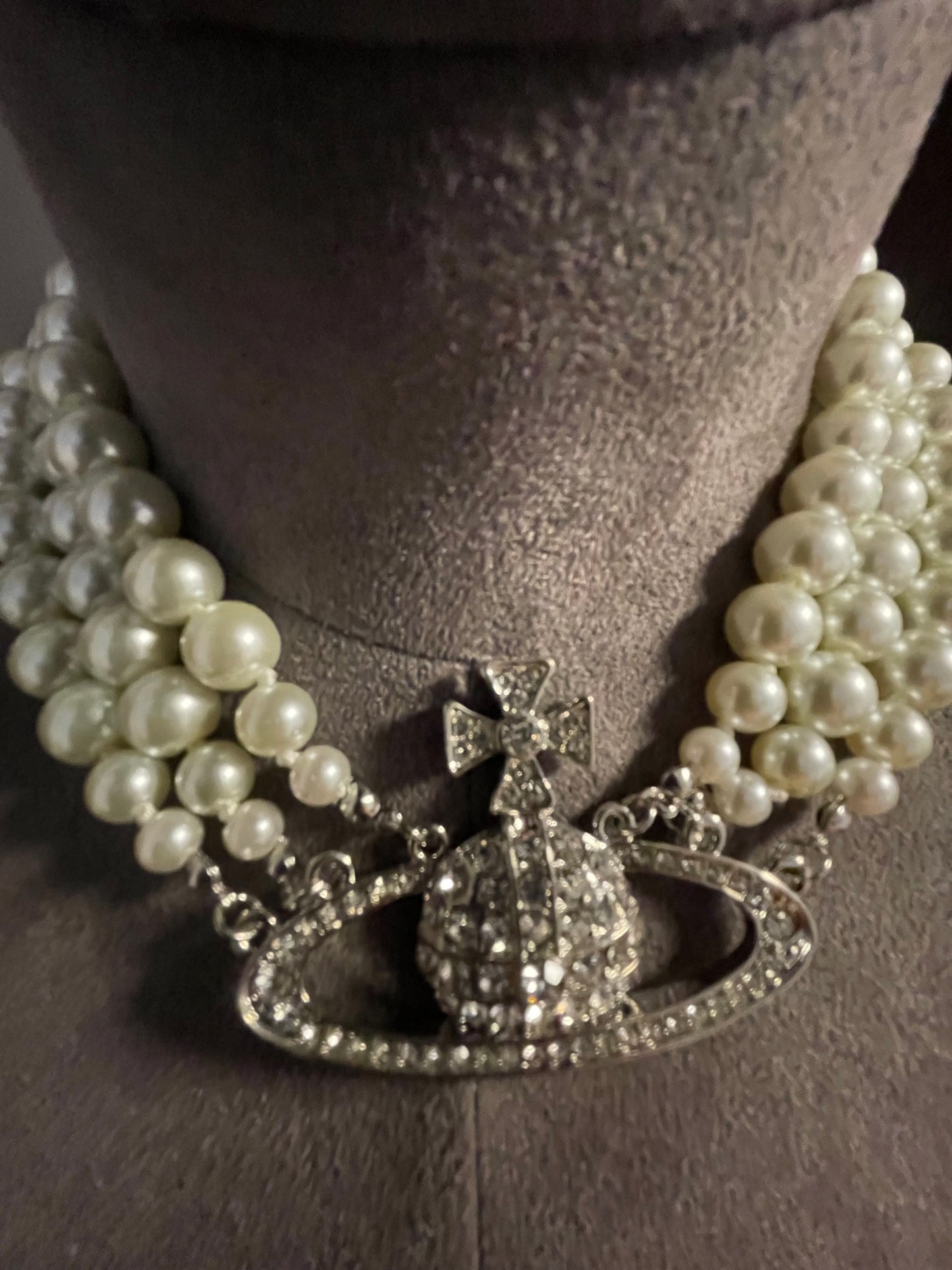 Multi beaded orb necklace