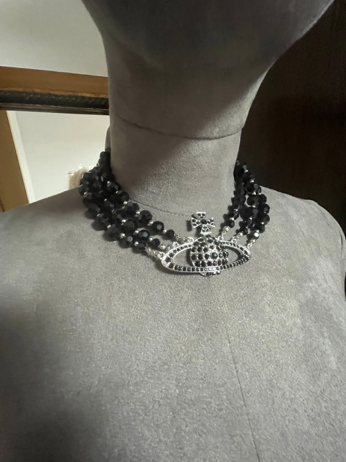 Multi beaded orb necklace