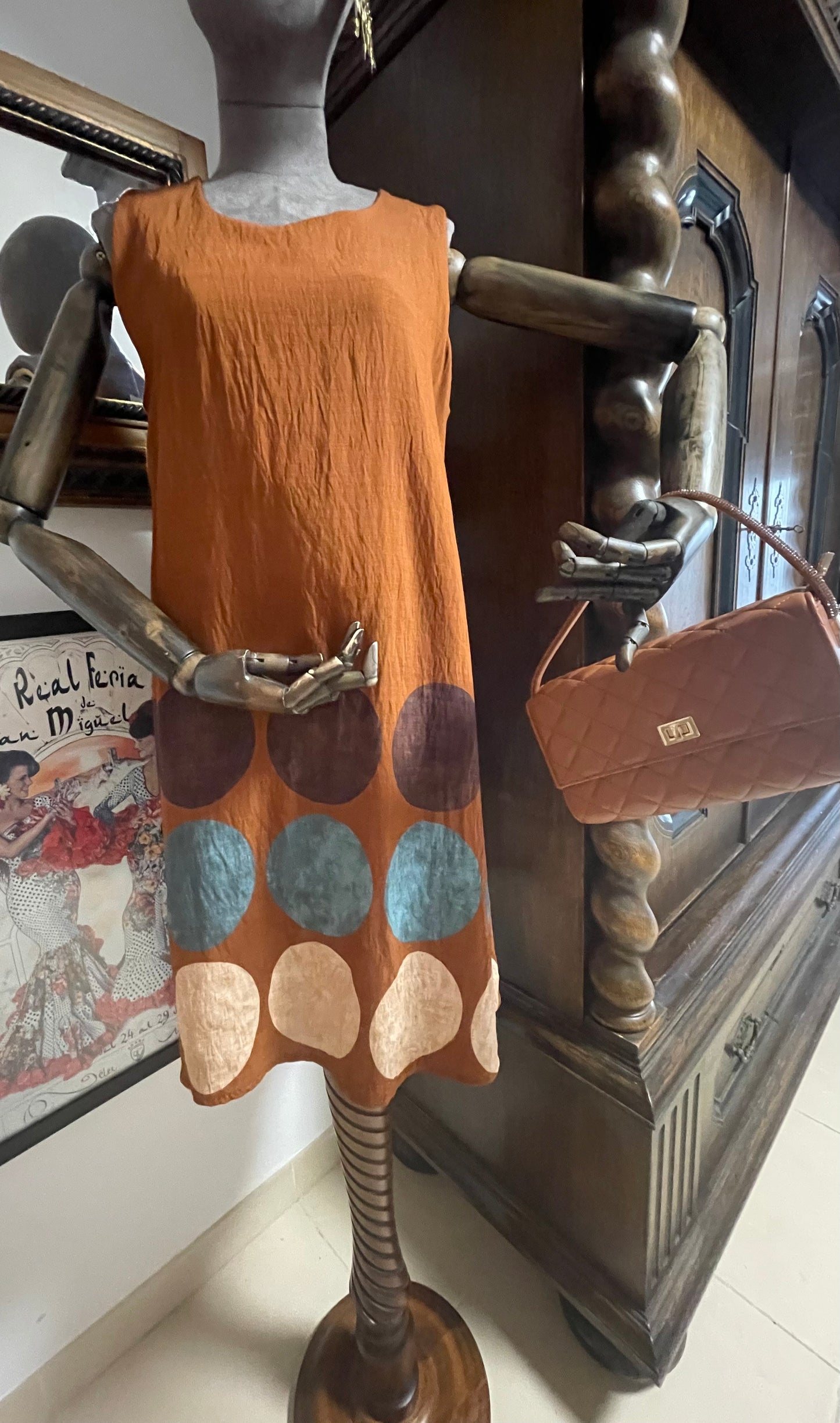 Toffe brown short dress