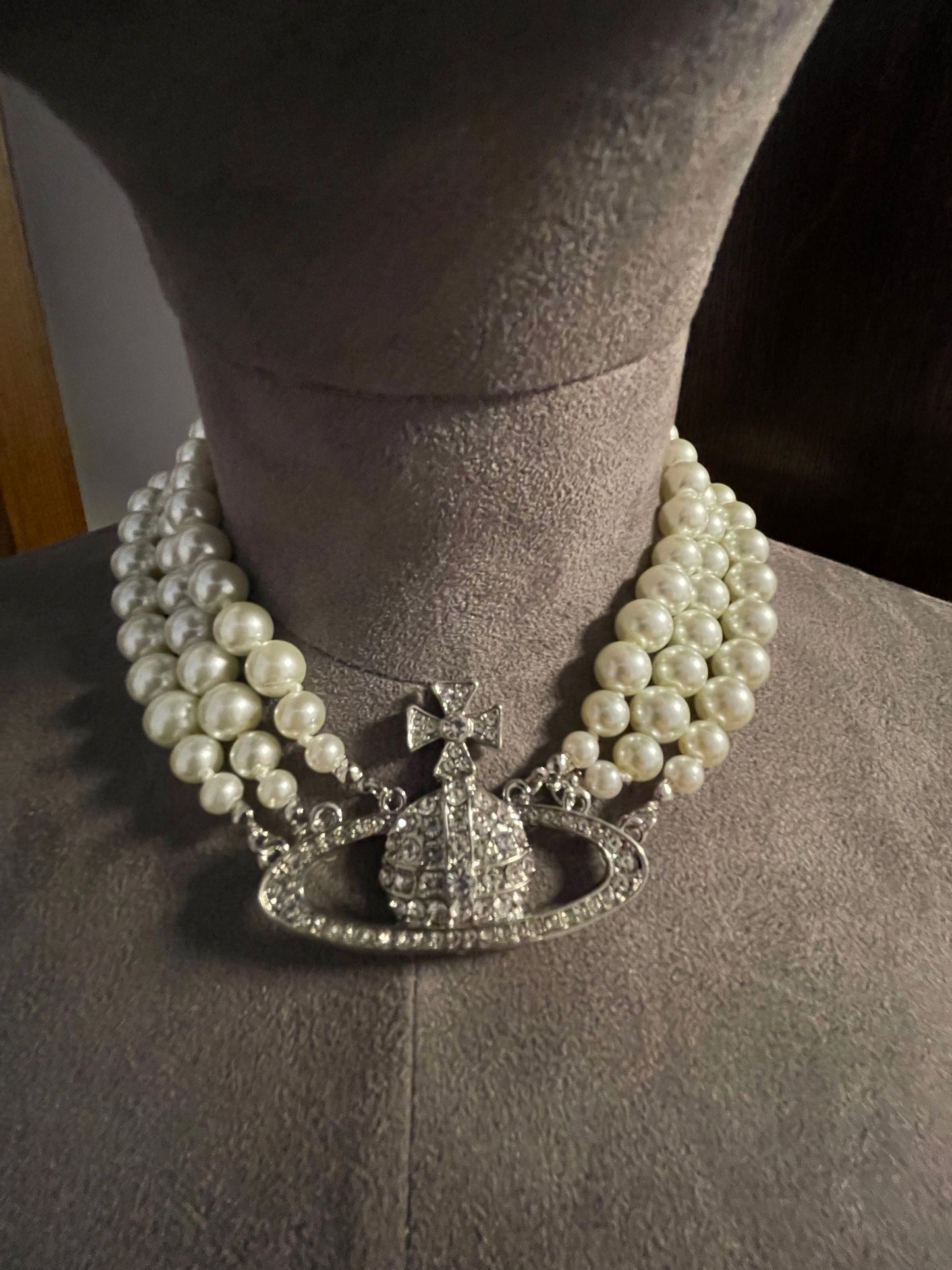 Multi beaded orb necklace