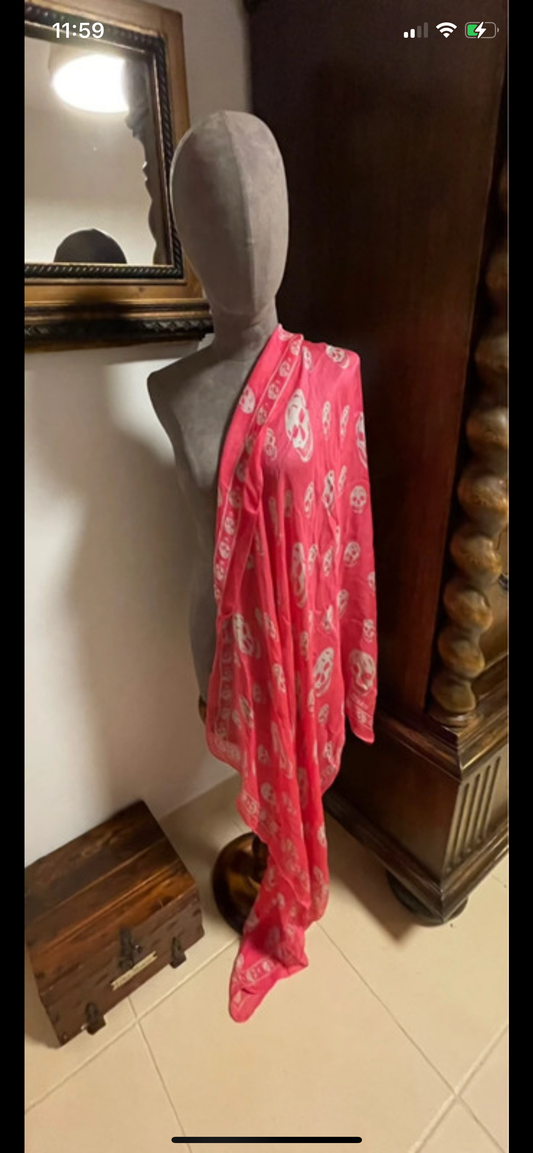 Alexander McQueen large silk scarf