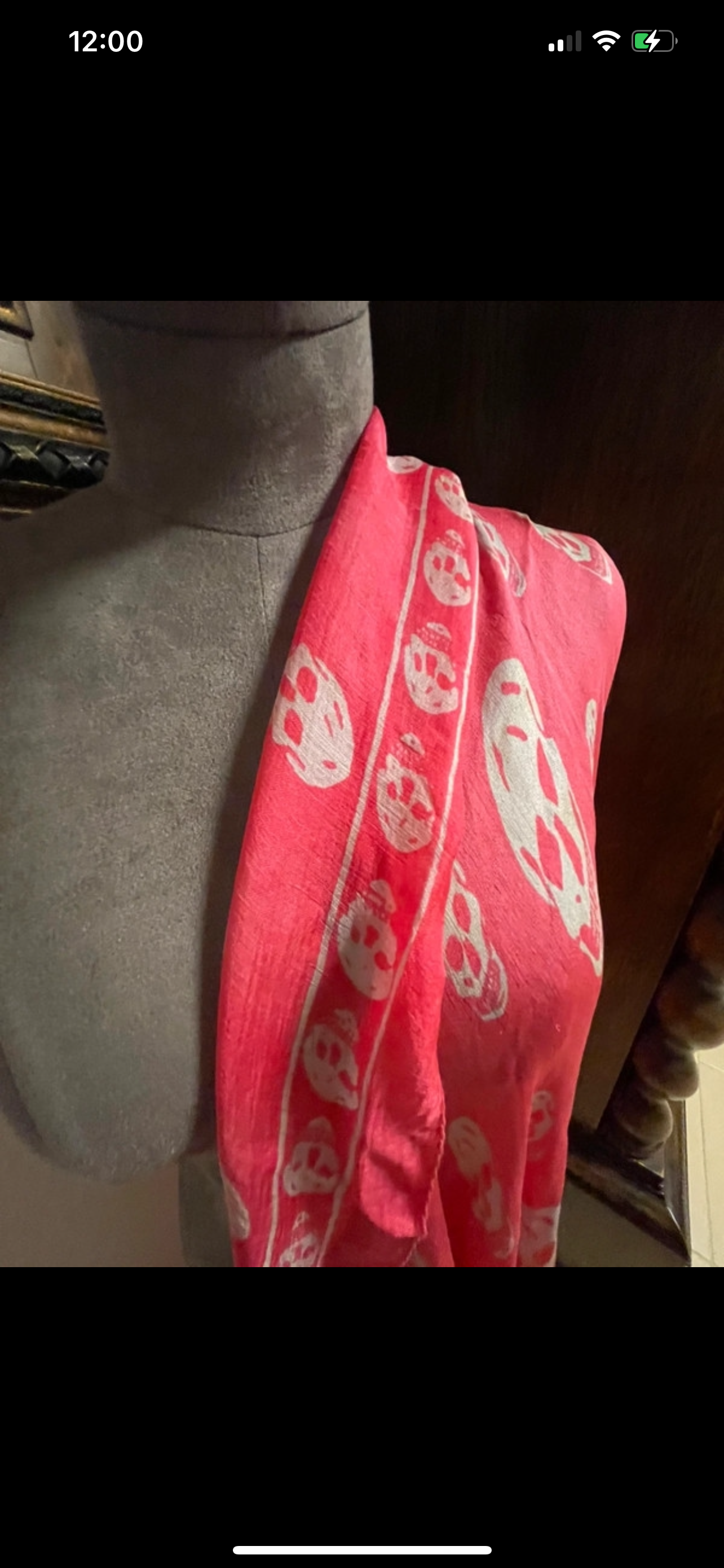 Alexander McQueen large silk scarf