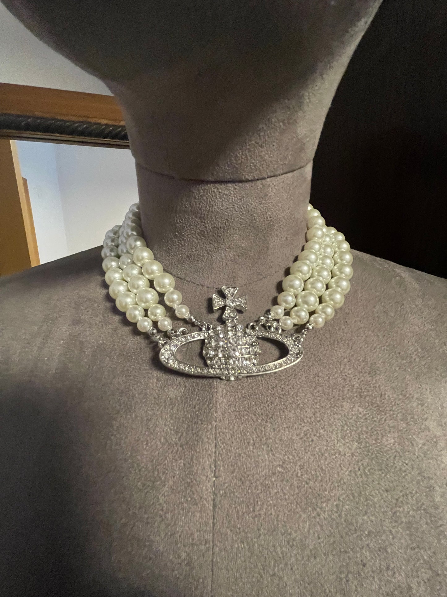 Multi beaded orb necklace