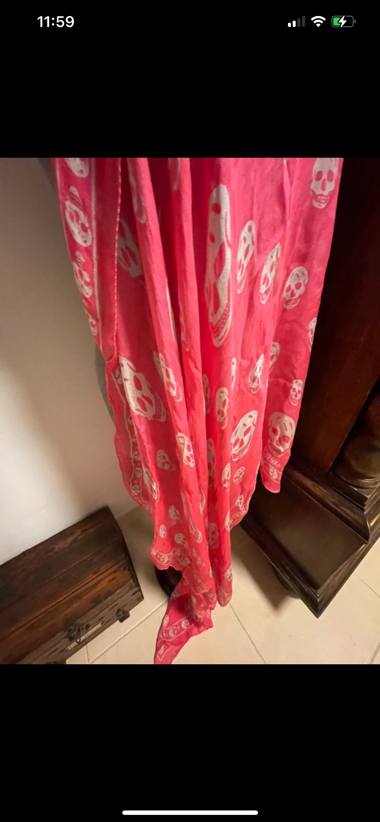 Alexander McQueen large silk scarf