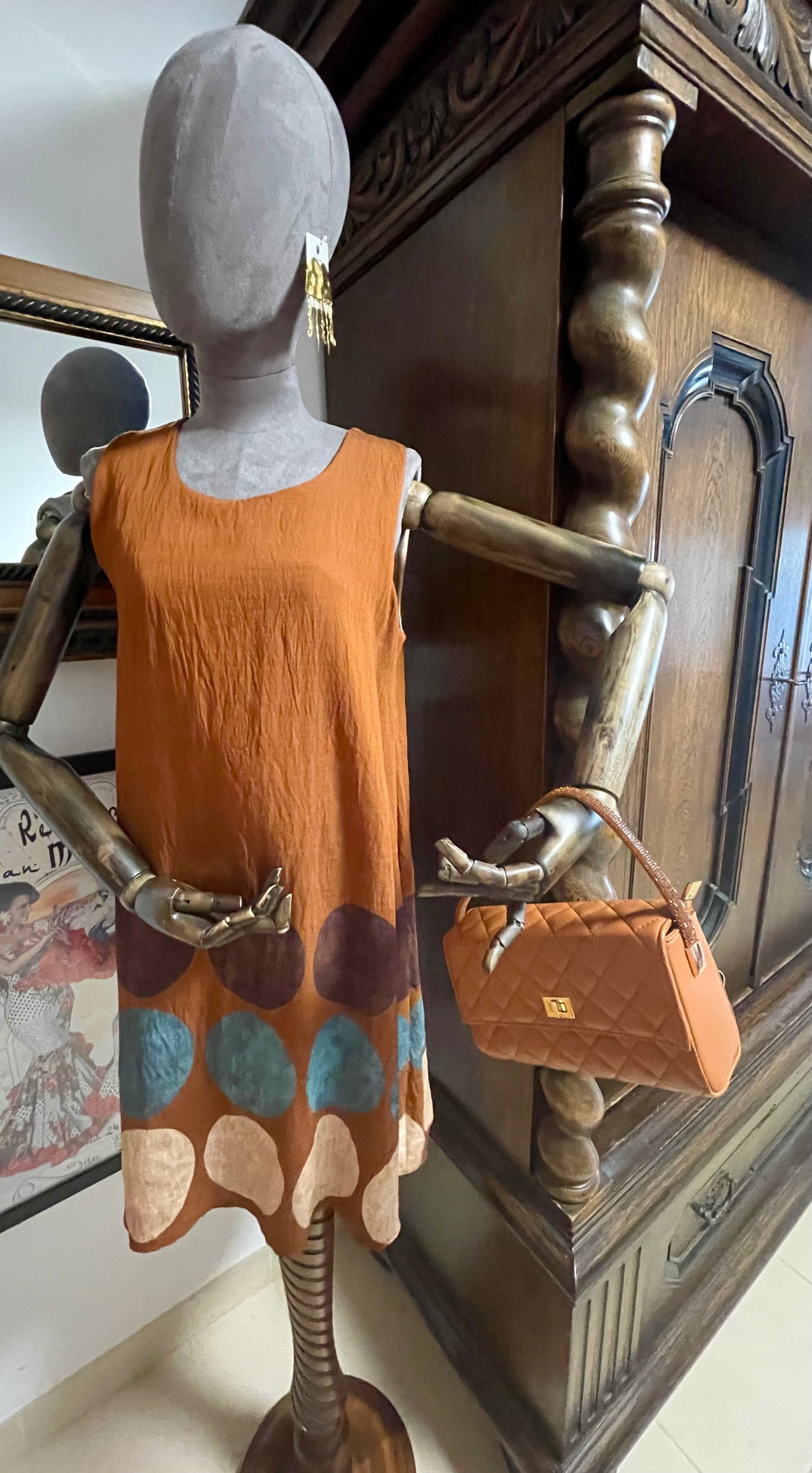 Toffe brown short dress