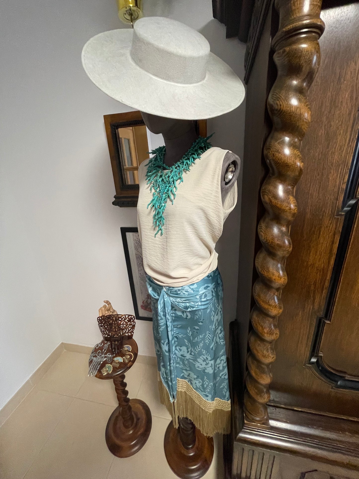 Fringed fiesta skirt